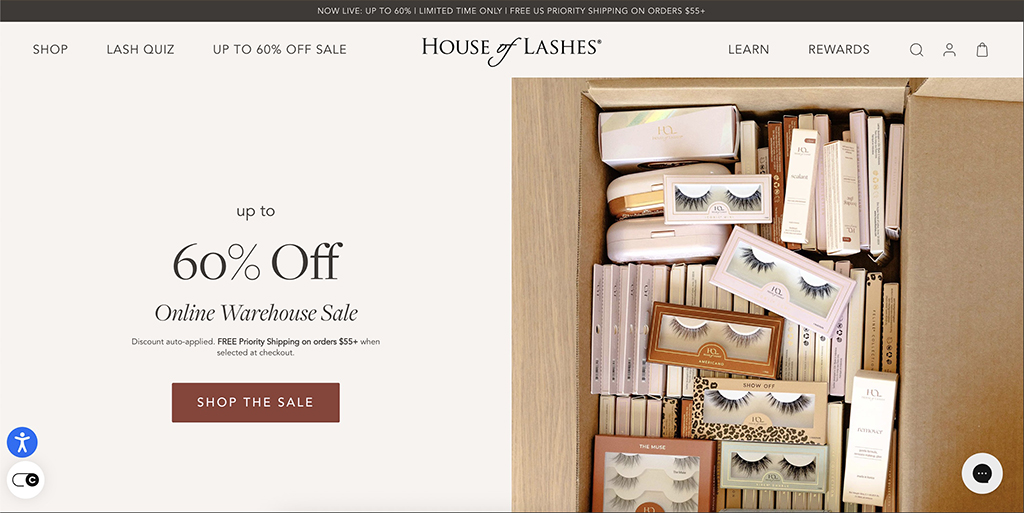 House Of Lashes Shop